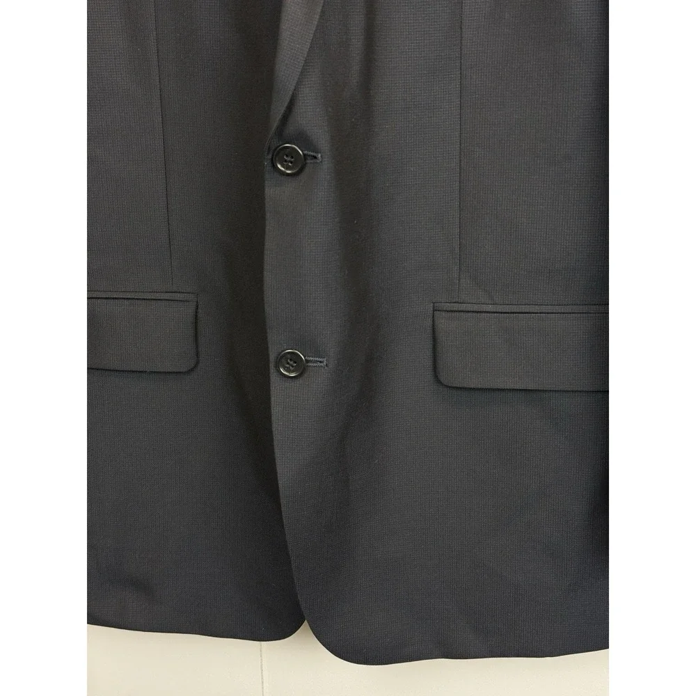 Michael Kors Mens 42L Navy Blue 2-Button‎ Blazer Sport Coat Preppy